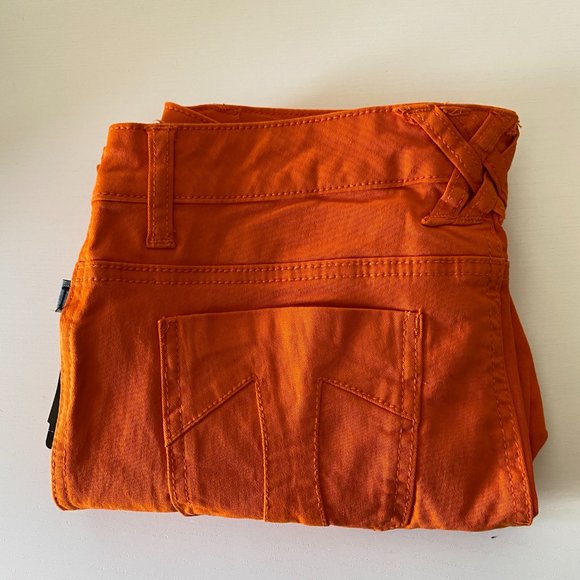 *Clearance* NWOT Hot Topic Tripp NYC Orange Skinny Jeans Junior Size 7 - Picture 4 of 5
